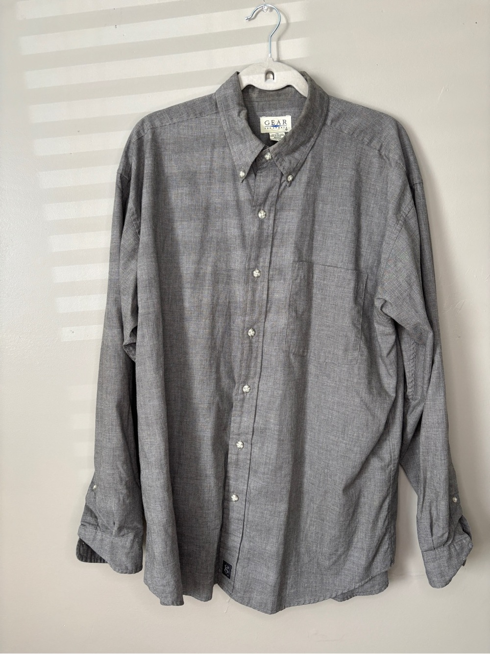Gear For Sports Gray Button-Down Casual Shirt